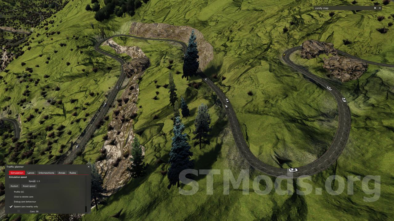 Скачать Мод Glen Sheil Realistic Traffic Simulation Версия 1.4 Для.