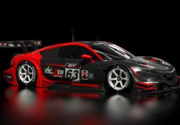 Мод Honda NSX GT500 2014 версия 1 для Assetto Corsa