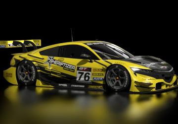 Мод Honda NSX GT500 2014 версия 1 для Assetto Corsa