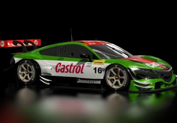 Мод Honda NSX GT500 2014 версия 1 для Assetto Corsa