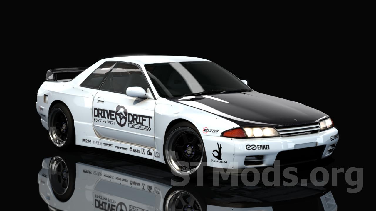 Скачать мод HOTHEADDRIFT2.0 Nissan Skyline R32 Pandem v0.5 для Assetto Corsa