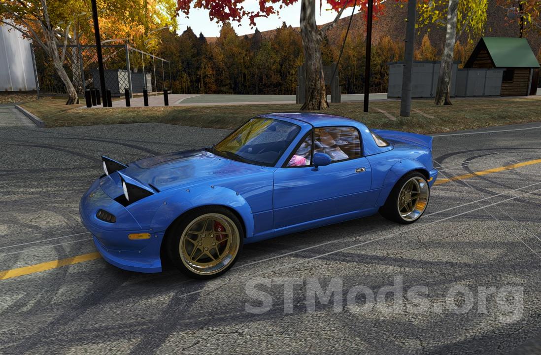 Скачать мод Mazda Miata Rocket Bunny Drift TIResArpi v1 для Assetto Corsa