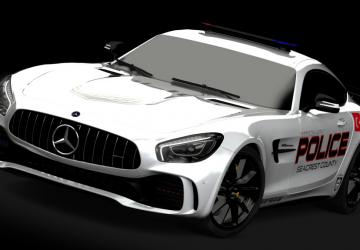 Мод Mercedes-Benz AMG GTR Police 2014 версия 1.0 для Assetto Corsa