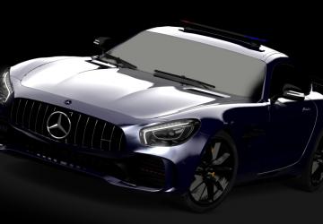 Мод Mercedes-Benz AMG GTR Police 2014 версия 1.0 для Assetto Corsa