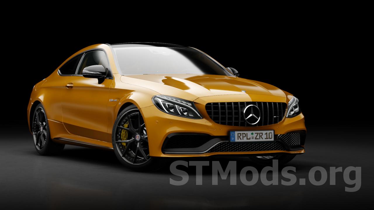 Скачать мод Mercedes-Benz C63 S AMG Coupe версия 1.0 для Assetto Corsa