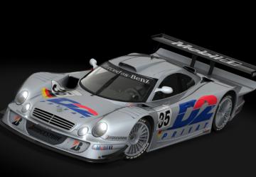 Мод Mercedes Benz CLK LM версия 1.1 для Assetto Corsa