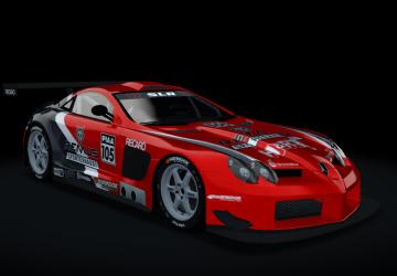 Мод Mercedes-Benz McLaren SLR 722 версия 1 для Assetto Corsa