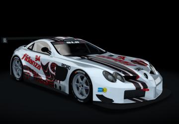 Мод Mercedes-Benz McLaren SLR 722 версия 1 для Assetto Corsa