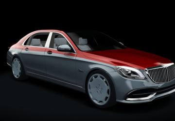 Мод Mercedes-Benz W222 S650 Maybach версия 1.1 для Assetto Corsa