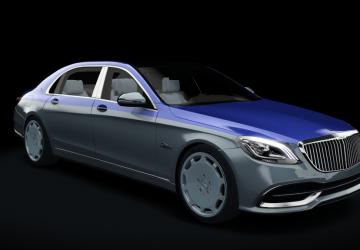 Мод Mercedes-Benz W222 S650 Maybach версия 1.1 для Assetto Corsa