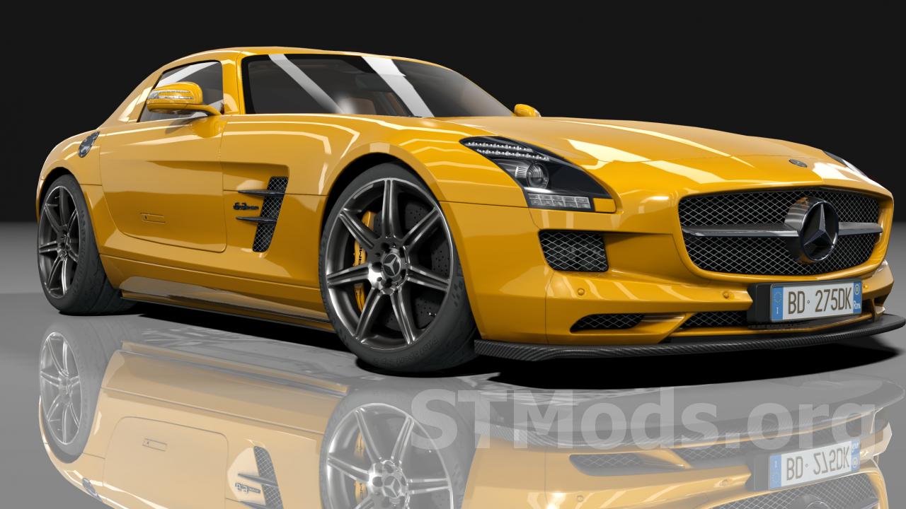 Скачать мод Mercedes SLS AMG Sport Mode версия 1.7 для Assetto Corsa