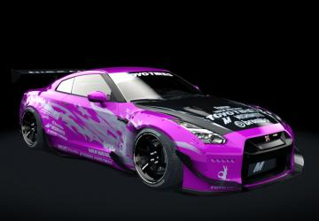 Мод Nissan GT-R R35 Rocket Bunny | Redd Tuned v1.0 для Assetto Corsa