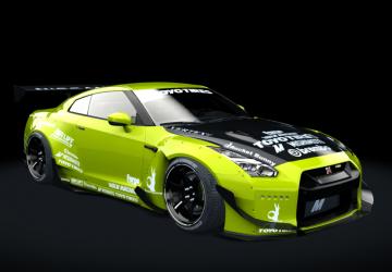 Мод Nissan GT-R R35 Rocket Bunny | Redd Tuned v1.0 для Assetto Corsa