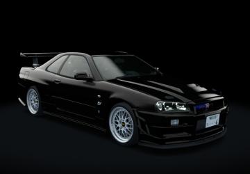 Мод Nissan Skyline GT-R R34 Nismo Omori Factory S1 LG7 v1.1 для Assetto Corsa