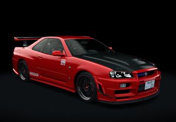 Мод Nissan Skyline GT-R R34 Nismo Omori Factory S1 LG7 v1.1 для Assetto Corsa