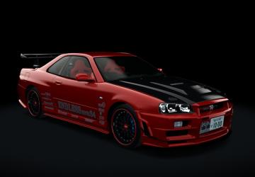 Мод Nissan Skyline GT-R R34 Nismo Omori Factory S1 LG7 v1.1 для Assetto Corsa