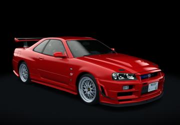 Мод Nissan Skyline GT-R R34 Nismo Omori Factory S1 LG7 v1.1 для Assetto Corsa