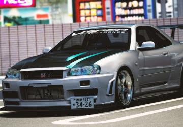 Мод Nissan Skyline GT-R R34 V-SPEC Performance v2.1 для Assetto Corsa