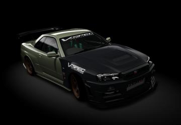 Мод Nissan Skyline GT-R R34 V-SPEC Performance v2.1 для Assetto Corsa