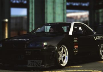 Мод Nissan Skyline GT-R R34 V-SPEC Performance v2.1 для Assetto Corsa