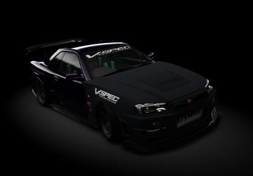 Мод Nissan Skyline GT-R R34 V-SPEC Performance v2.1 для Assetto Corsa