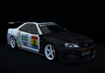 Мод Nissan Skyline GT-R R34 V-SPEC Performance v2.1 для Assetto Corsa