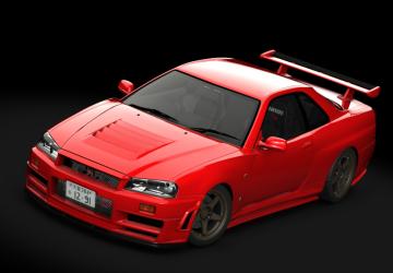 Мод Nissan Skyline GT-R R34 V-Spec | Redd Tuned v1.0 для Assetto Corsa