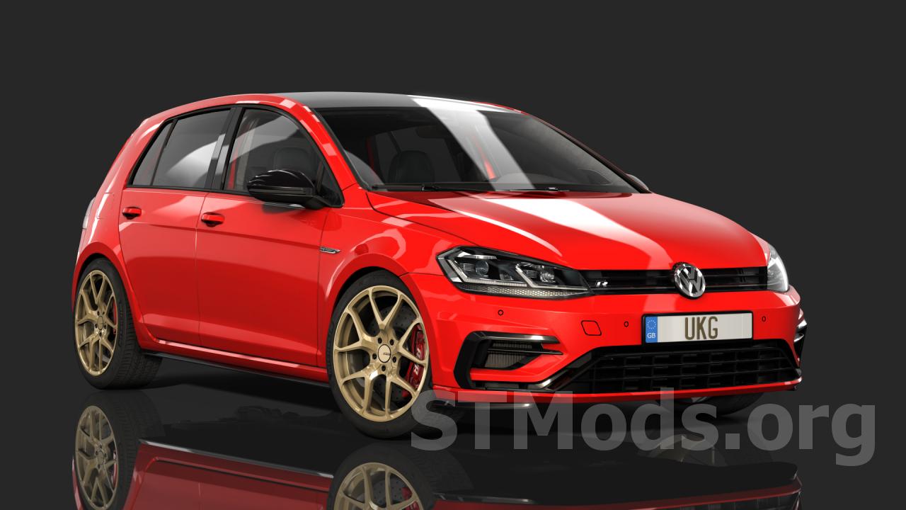 Скачать мод Volkswagen Golf R MK7.5 APR Stage 3+ UKG v2.0 для Assetto