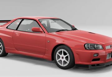 Мод 1994 NISSAN SKYLINE GT-R R34 версия 1.0 для BeamNG.drive (v0.23)