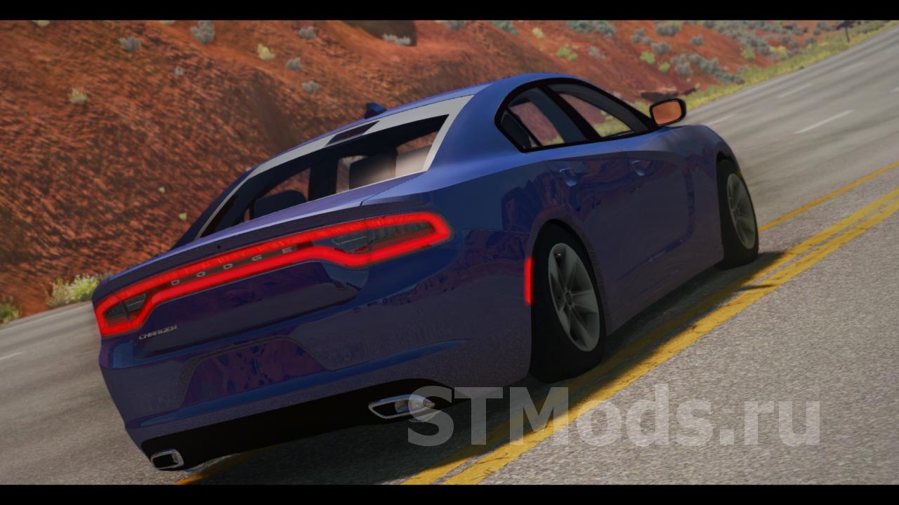 Скачать мод 2015 - 2020 Dodge Charger версия 2.0 для BeamNG.drive (v0.22)