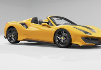 Мод 2019 Ferrari 488 Pista Spyder версия 1.0 для BeamNG.drive (v0.23.x)