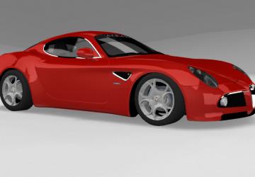Мод Alfa Romeo 8C Competizione версия 1.0 для BeamNG.drive (v0.19)
