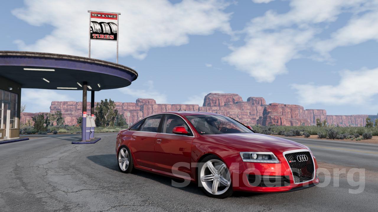 Скачать мод Audi A6/RS6 C6 версия 1.3 для BeamNG.drive (v0.30.x)