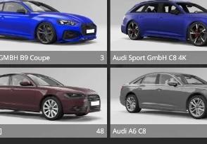 Мод Audi Car Pack 7+ Cars версия 1.1 для BeamNG.drive