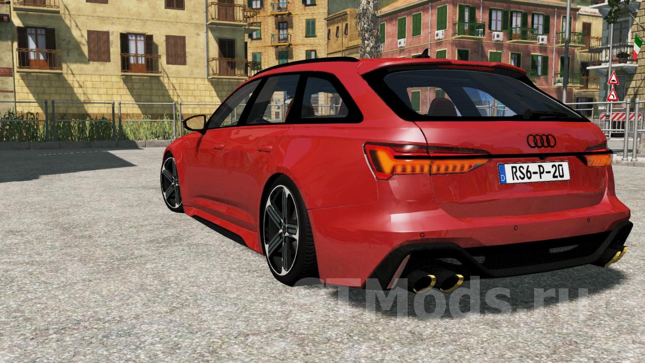 Скачать мод Audi RS6 C8 Avant 2020 версия 1.1 для BeamNG.drive (v0.23)