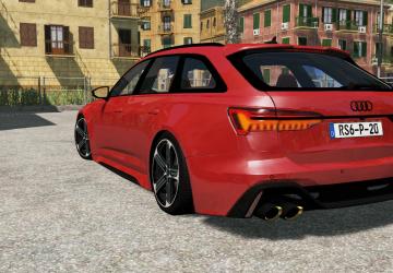 Мод Audi RS6 C8 Avant 2020 версия 1.0 для BeamNG.drive (v0.22.3)