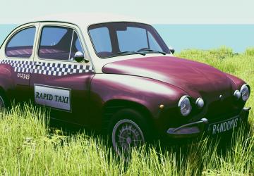 Мод Autobello Piccolina Taxi Livery Skin версия 1.1 для BeamNG.drive