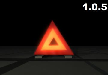 Мод Warning Triangle версия 1.0 для BeamNG.drive (v0.16.x)