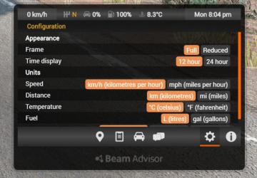 Мод Beam Advisor версия 1.3.0 для BeamNG.drive