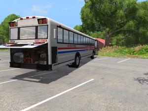 Мод Blue Bird American School Bus TC-2000 Type-D Rear Engine v3.0 для BeamNG.drive (v0.10)
