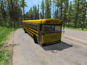 Мод Blue Bird American School Bus TC-2000 Type-D Rear Engine v3 для BeamNG.drive (v0.8)