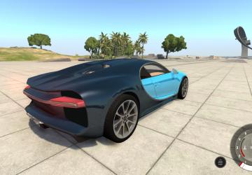 Мод Bugatti Chiron версия 1.0 для BeamNG.drive (v0.13)