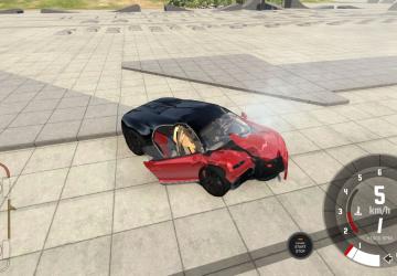 Мод Bugatti Chiron версия 1.0 для BeamNG.drive (v0.13)