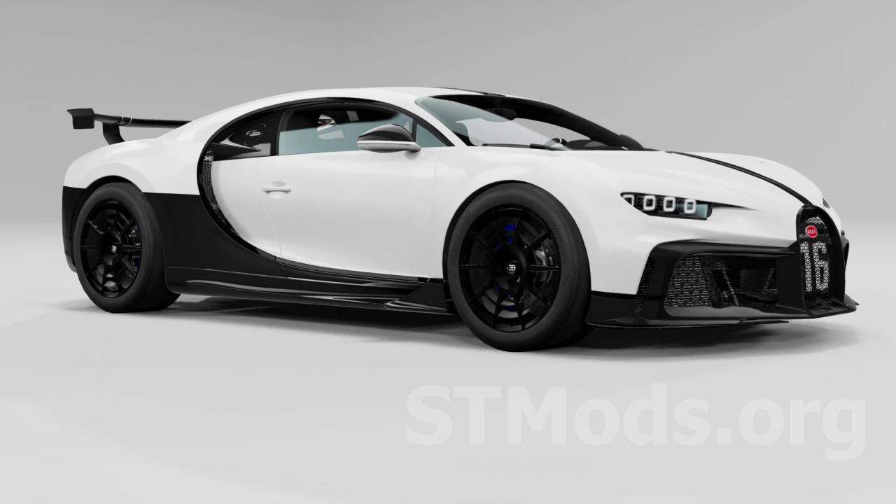 Скачать мод Bugatti Chiron/SS/Pur Sport/Sport 110 версия Final для  BeamNG.drive