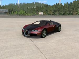 Мод Bugatti Veyron версия 1 для BeamNG.drive (v0.9)