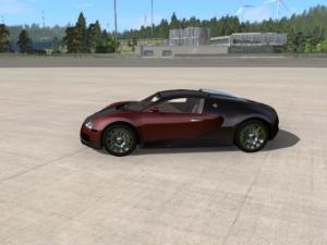 Мод Bugatti Veyron версия 1 для BeamNG.drive (v0.9)