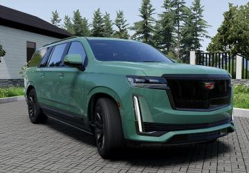 Мод Cadillac Escalade ESV версия 1.0 для BeamNG.drive (v0.38.x)