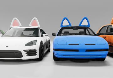 Мод Cat Ears Roof Accessories версия 1.1 для BeamNG.drive (v0.32.x)