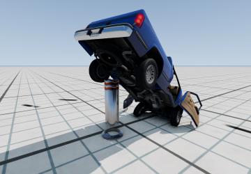 Мод Crazy Bollards версия 1.0 для BeamNG.drive