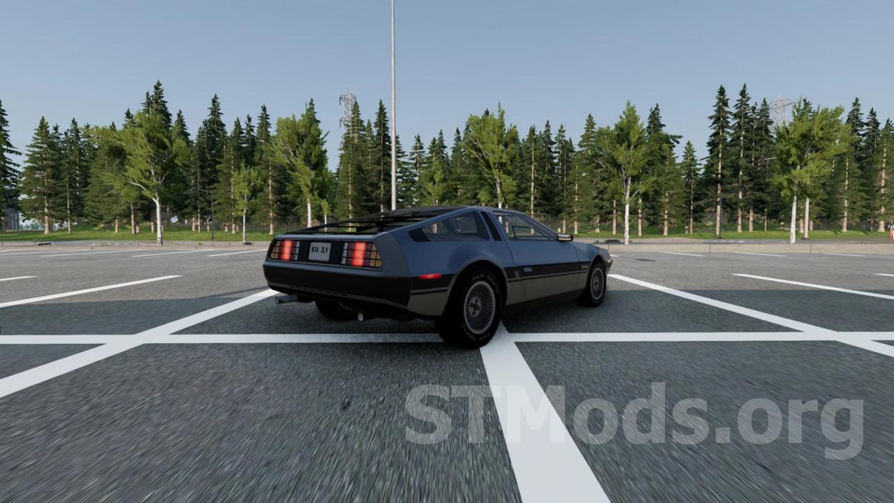 Скачать мод DeLorean DMC-12 версия 1.0 для BeamNG.drive (v0.26.x)